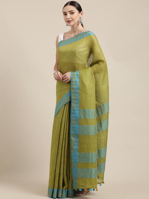 solid bhagalpuri saree with blouse - 17740343 - Very Small Image - 1