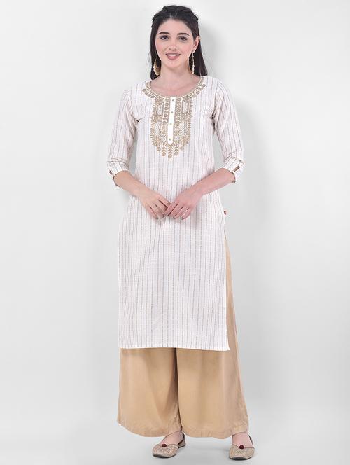 women's straight kurta - 17740926 - Very Small Image - 1