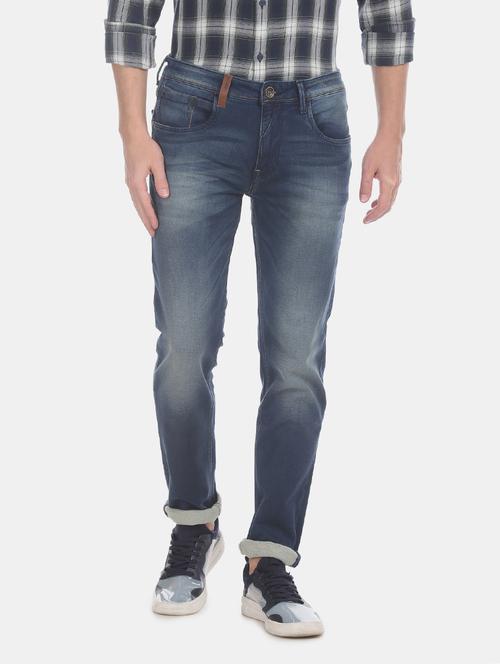 blue light washed denim jeans  - 17742449 - Very Small Image - 1