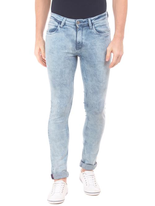 blue heavy washed denim jeans - 17742593 - Very Small Image - 1