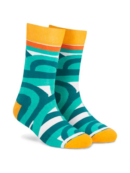 men printed full length sock - 17742835 - Very Small Image - 1