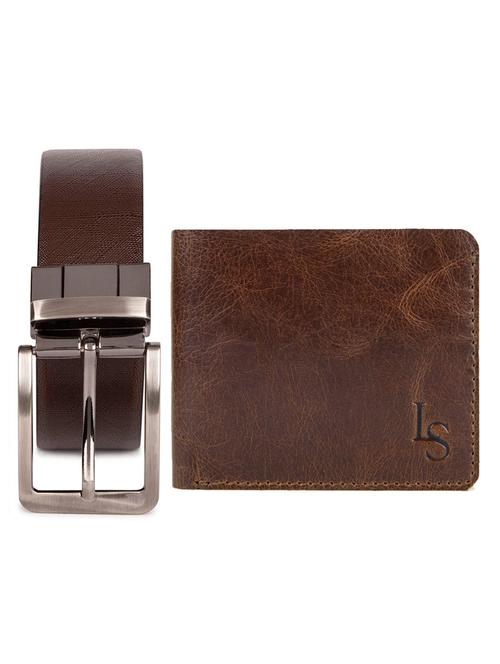 brown leather gift combo - 17743657 - Very Small Image - 1