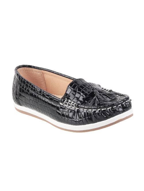 black synthetic slip on loafers - 17743814 - Very Small Image - 1