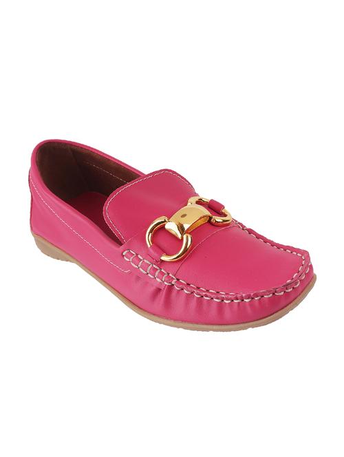 pink synthetic slip on loafers - 17743819 - Very Small Image - 1