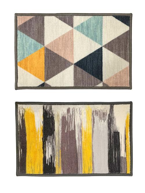 athom trendz premium anti slip printed doormat 37x57 cm combo pack - 17744134 - Very Small Image - 1