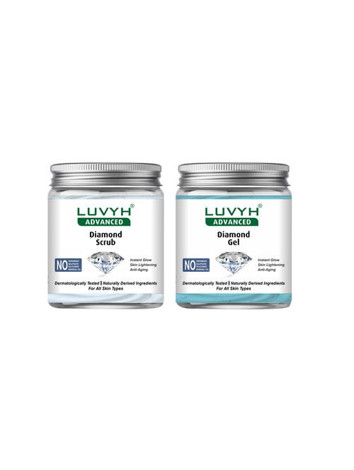 luvyh advanced diamond scrub-pack of 1x500gm and luvyh advanced diamond gel-pack of 1x500gm - 17744810 - Very Small Image - 1