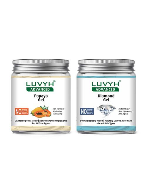 luvyh advanced papaya gel-pack of 1x500gm and luvyh advanced diamond gel-pack of 1x500gm - 17744964 - Very Small Image - 1