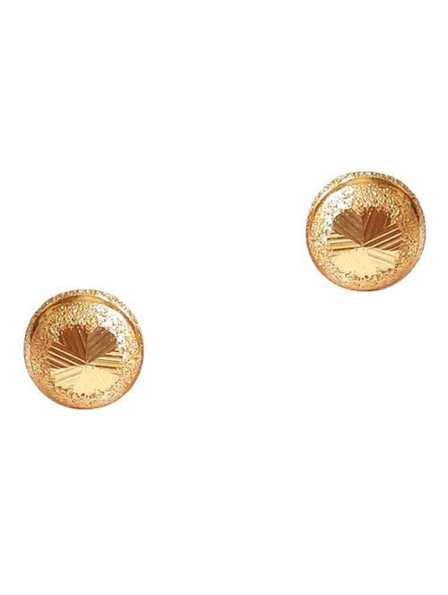 gold brass studs earring - 17746009 - Very Small Image - 1