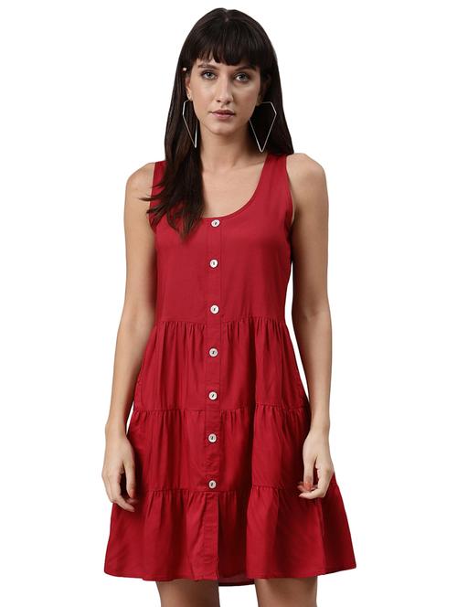 round neck tiered dress  - 17748729 - Very Small Image - 1