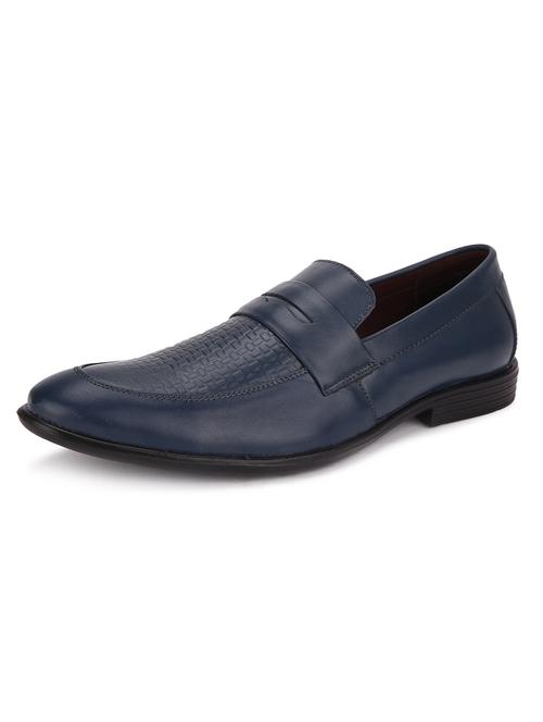 blue leather slip on ons - 17749485 - Very Small Image - 1