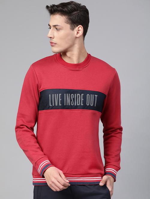 red printed cut & sew sweatshirt - 17749713 - Very Small Image - 1