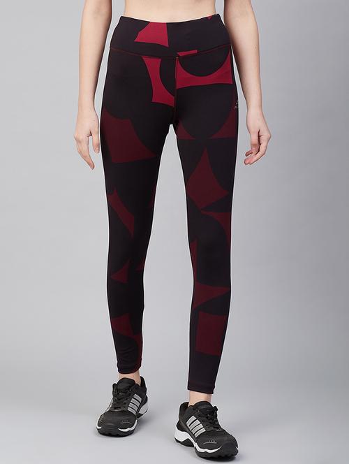 high rise printed track pant - 17749809 - Very Small Image - 1
