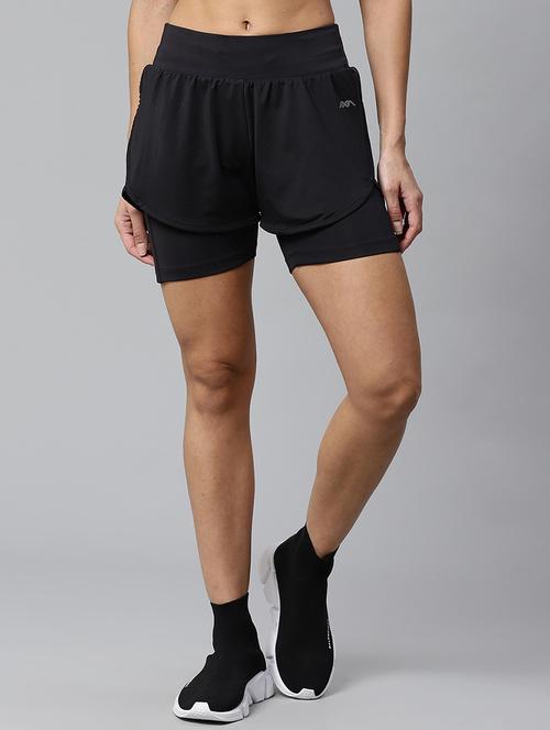 high rise sports shorts - 17749824 - Very Small Image - 1