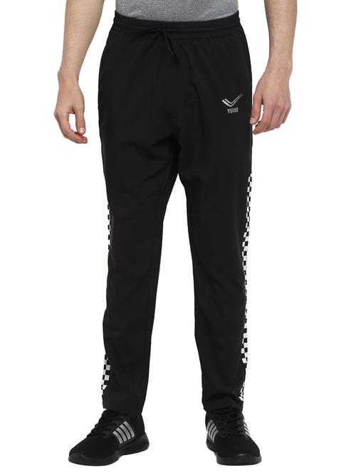 black solid full length track pant - 17754565 - Very Small Image - 1