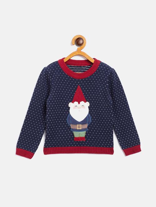 navy blue wool sweater - 17754767 - Very Small Image - 1