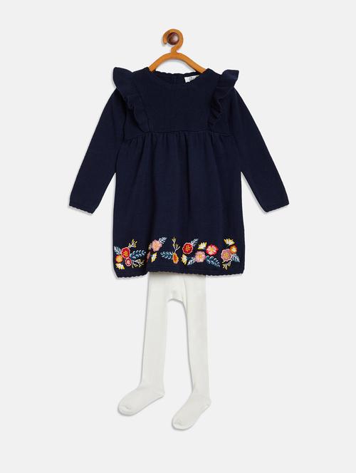 navy blue top pant set - 17754844 - Very Small Image - 1