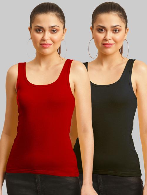 combo of 2 cotton camisole - 17755910 - Very Small Image - 1