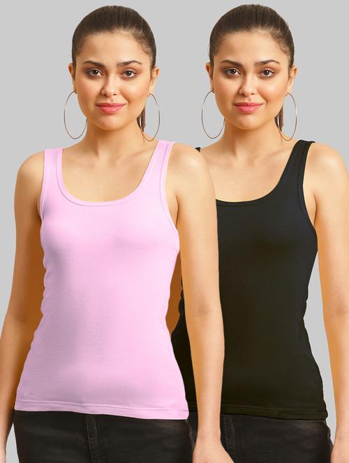 combo of 2 cotton camisole - 17755945 - Very Small Image - 1