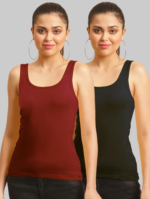 combo of 2 cotton camisole - 17755951 - Very Small Image - 1