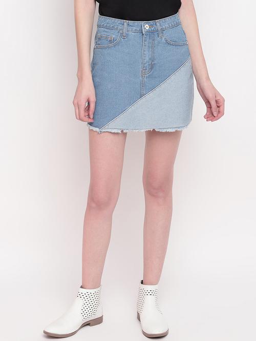 light blue denim skirt - 17756064 - Very Small Image - 1