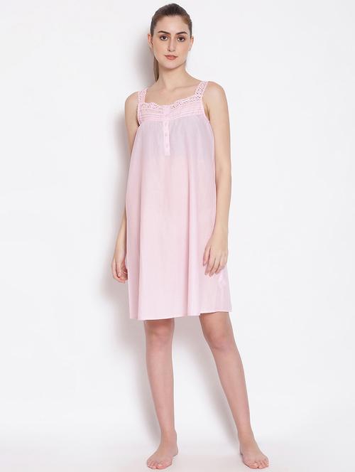 lace detail solid sleepshirt  - 17756210 - Very Small Image - 1