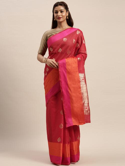 zari work woven saree - 17756757 - Very Small Image - 1