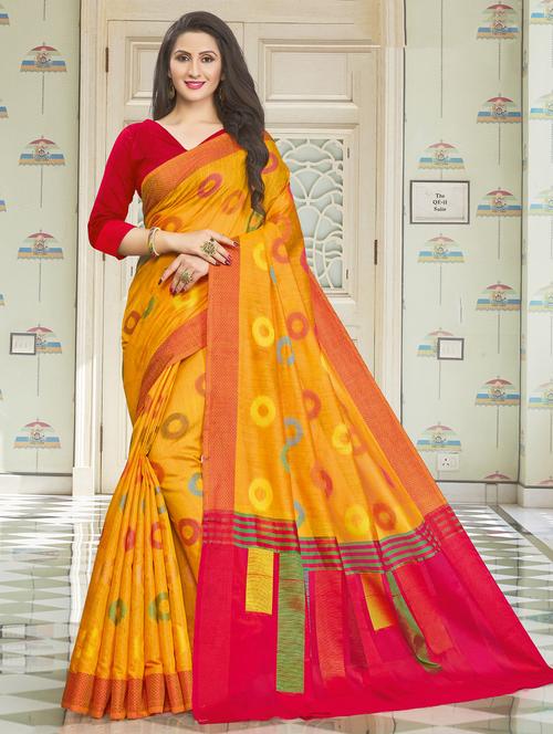 self design hand woven saree with blouse - 17757104 - Very Small Image - 1