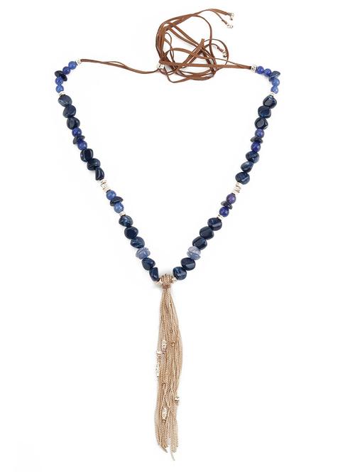  beaded navy blue necklace - 17757283 - Very Small Image - 1