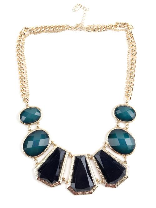 dense green-black diamante necklace - 17757292 - Very Small Image - 1