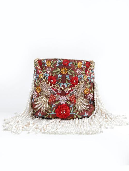 brown cotton regular potli - 17757481 - Very Small Image - 1