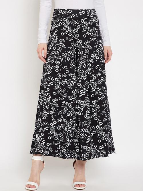 high rise floral flared palazzo  - 17757912 - Very Small Image - 1