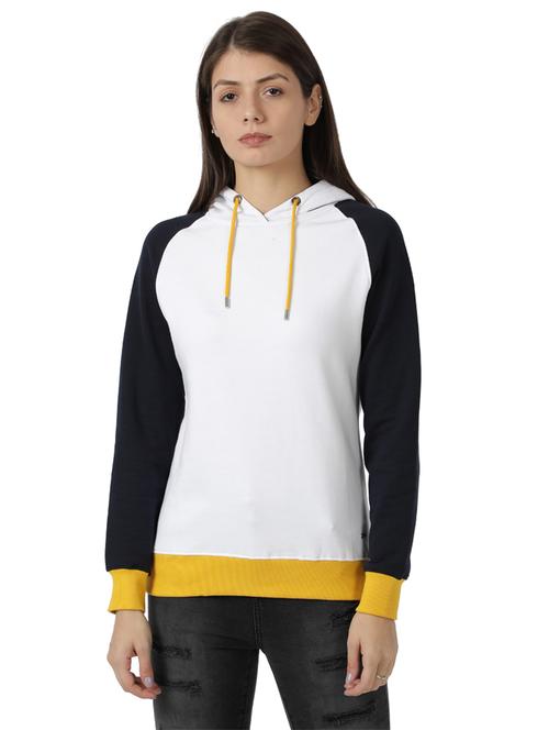 color block hooded sweatshirt - 17759376 - Very Small Image - 1