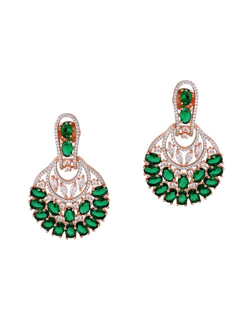 green brass drop earring - 17759878 - Very Small Image - 1