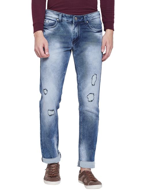 blue heavy washed ripped denim jeans - 17759979 - Very Small Image - 1
