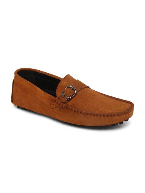 tan leather slip on loafers - 17760160 - Very Small Image - 1