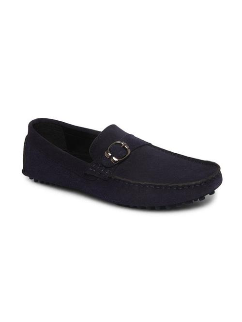 blue leather slip on loafers - 17760162 - Very Small Image - 1
