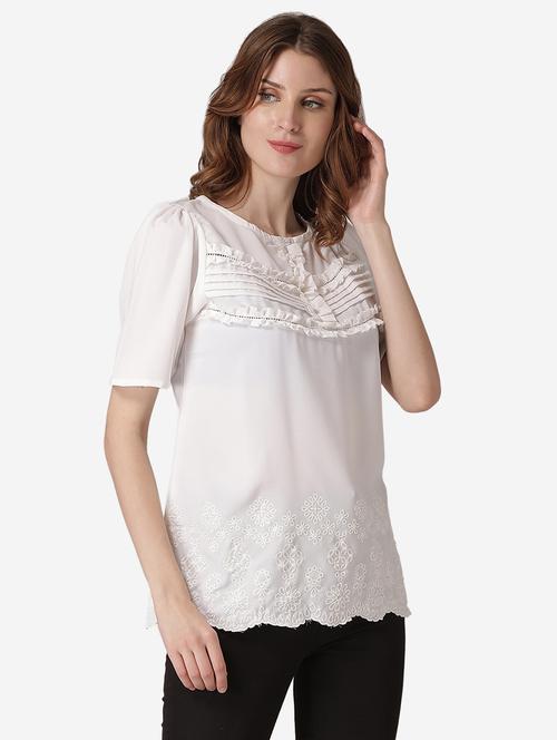frill detail self design top  - 17761639 - Very Small Image - 1