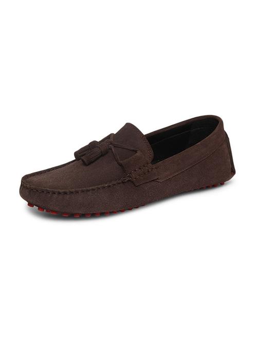 brown suede handicraft loafers - 17761909 - Very Small Image - 1
