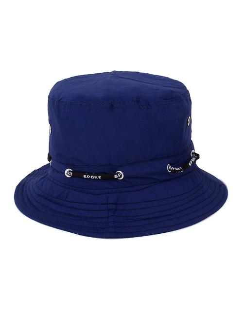 blue cotton polyester blend sun hat  - 17762325 - Very Small Image - 1