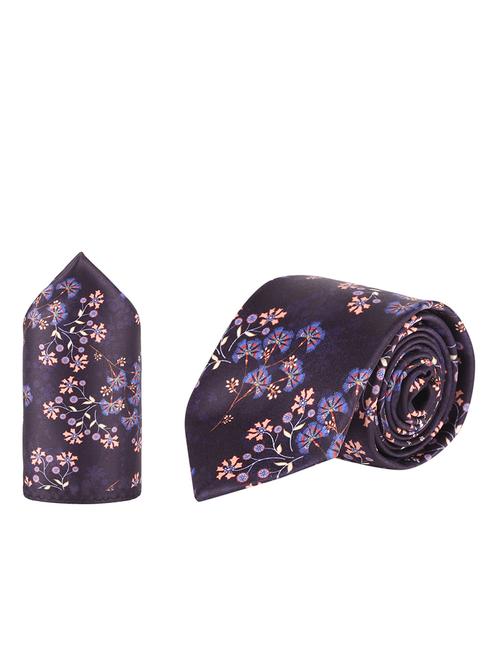 purple printed micro fibre gift combo - 17762361 - Very Small Image - 1