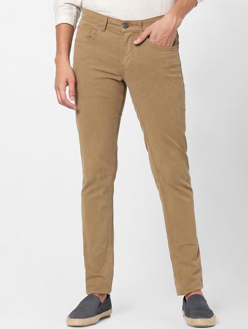 beige solid chinos - 17762406 - Very Small Image - 1