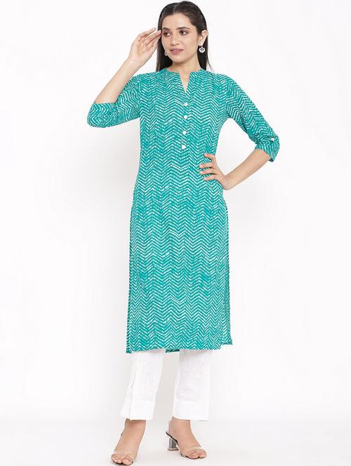 women's straight kurta - 17763790 - Very Small Image - 1