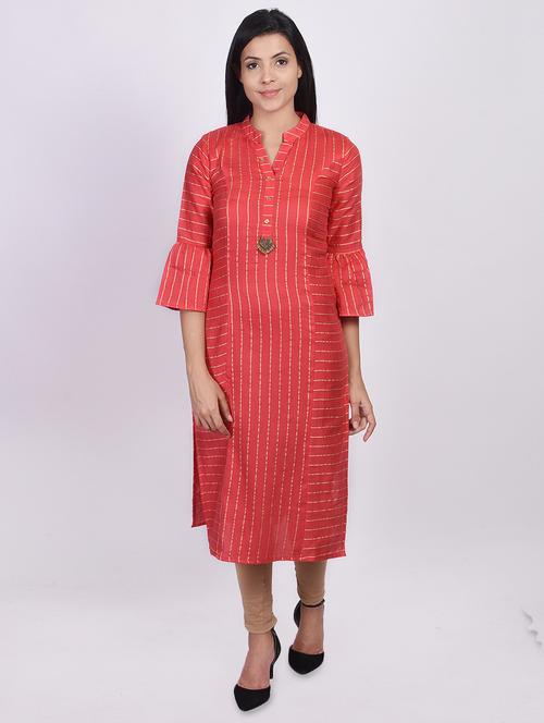 Women's Straight Kurta - 17763872 - Very Small Image - 1