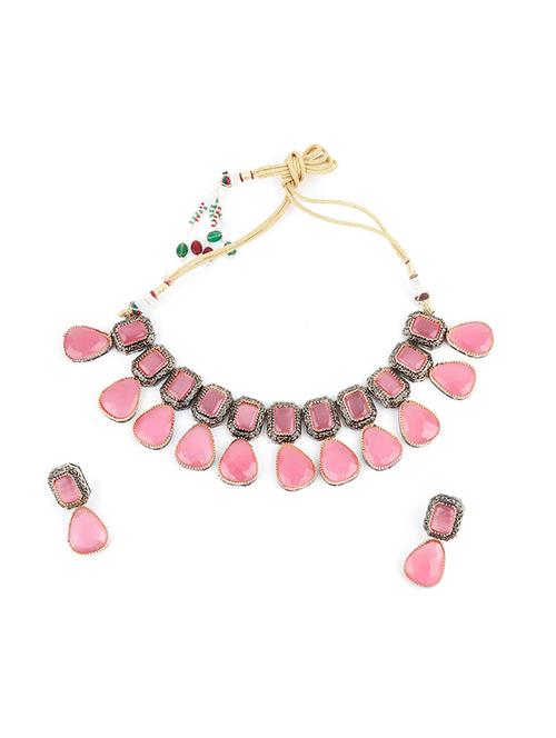 pink metal short necklace - 17764121 - Very Small Image - 1