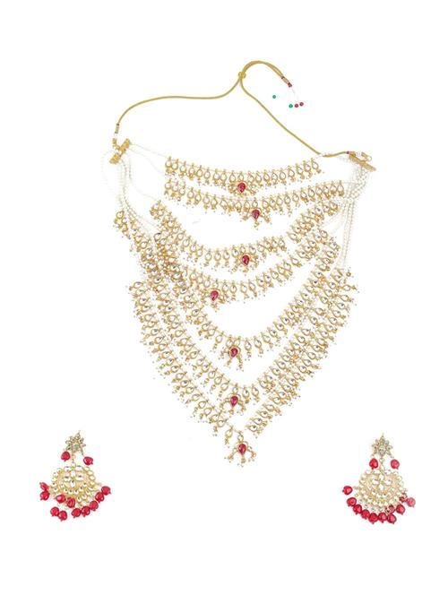 red metal long necklace - 17764138 - Very Small Image - 1