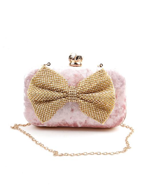 pink velvet regular clutch - 17764297 - Very Small Image - 1
