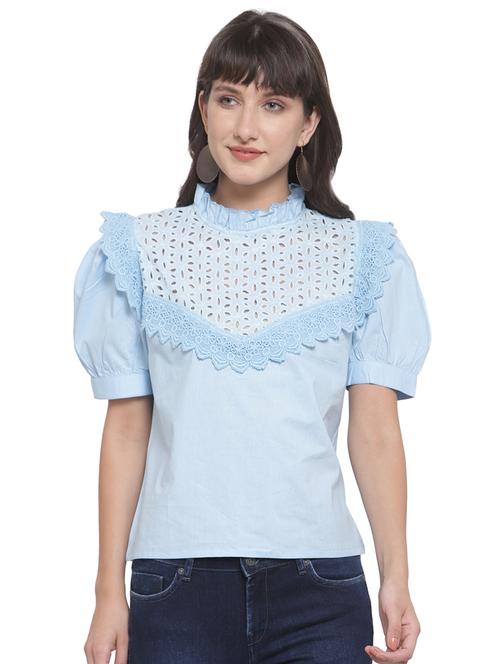 women's straight mock neck top - 17765007 - Very Small Image - 1