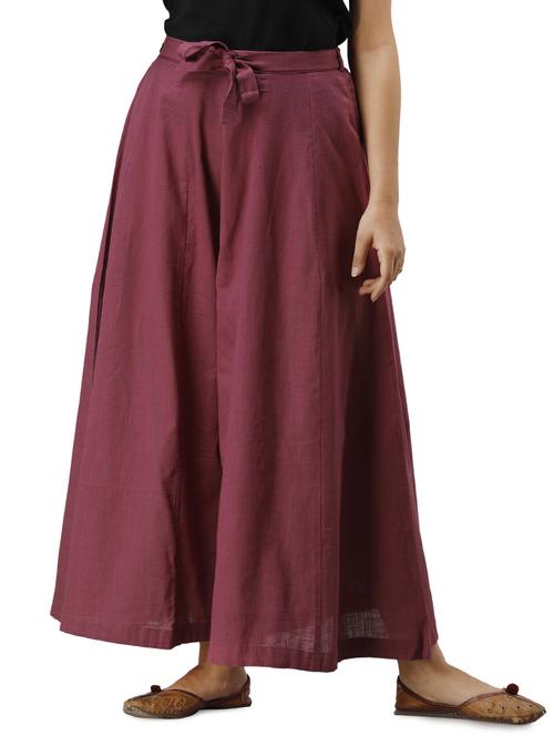 red solid palazzo - 17765240 - Very Small Image - 1