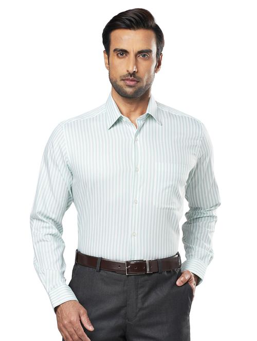 green striped formal shirt - 17766759 - Very Small Image - 1
