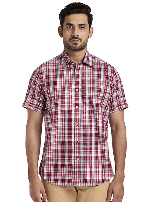 red checkered casual shirt - 17767243 - Very Small Image - 1